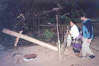 Pounding rice